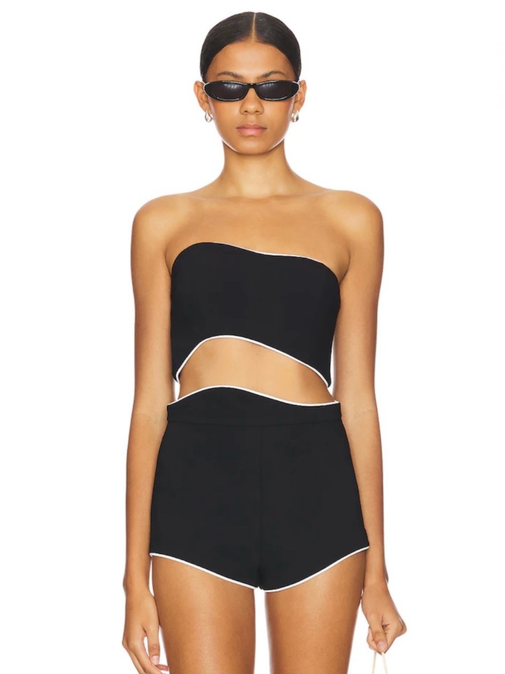 Amanda Uprichard Adrienne Asymmetrical Bandeau Top XS